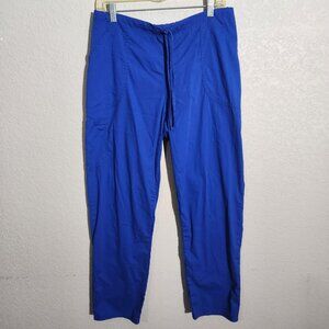 Scrubstar Scrub Pants Womens Medium Electric Blue Drawstring Pockets SSL09048B